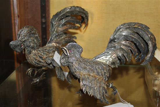 Pair of silver birds